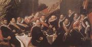 Frans Hals Banquet of the Officers of the St George Civic Guard in Haarlem (mk08) oil painting artist